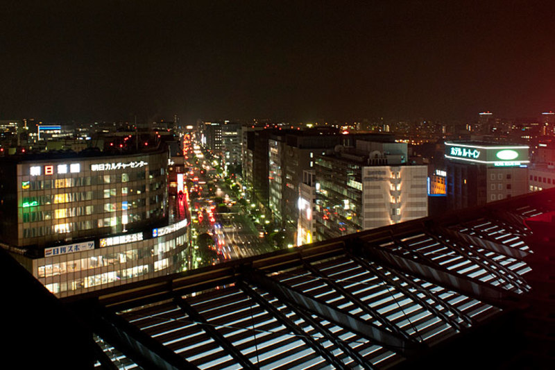 night view of fukuoka