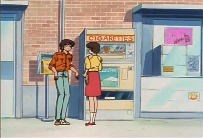 godai parla al telefono maison ikkoku anime