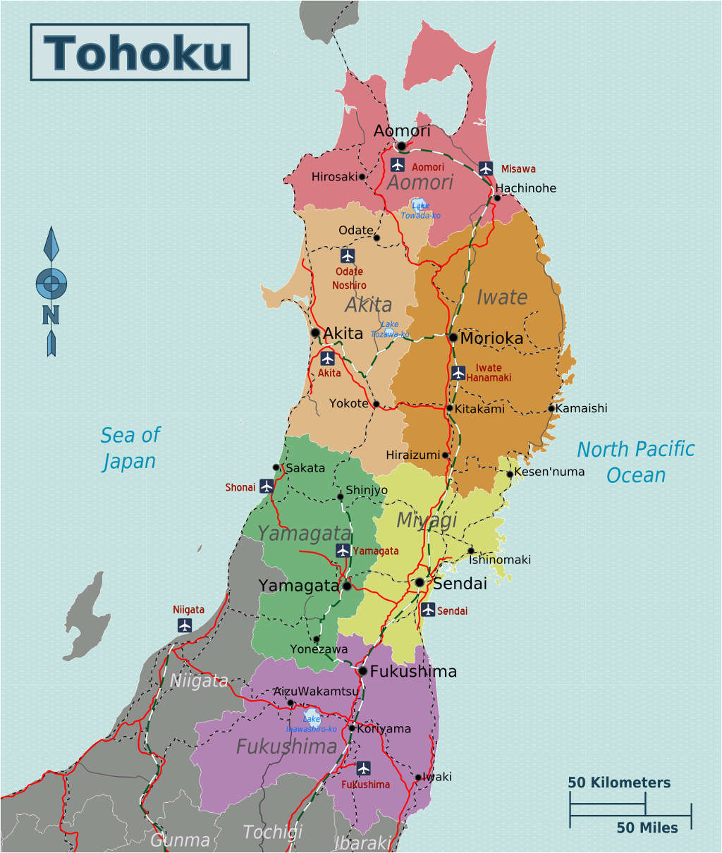 tohoku map